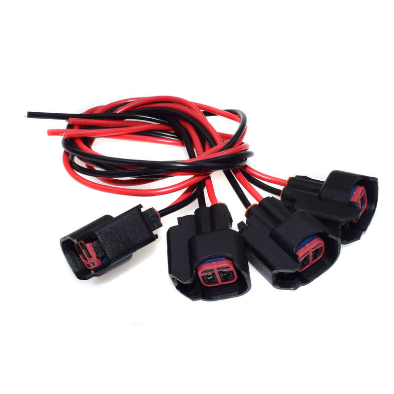 4PCS Fuel Injector Harness Connector Pigtails For Ford Lincoln Mercury 1P1344