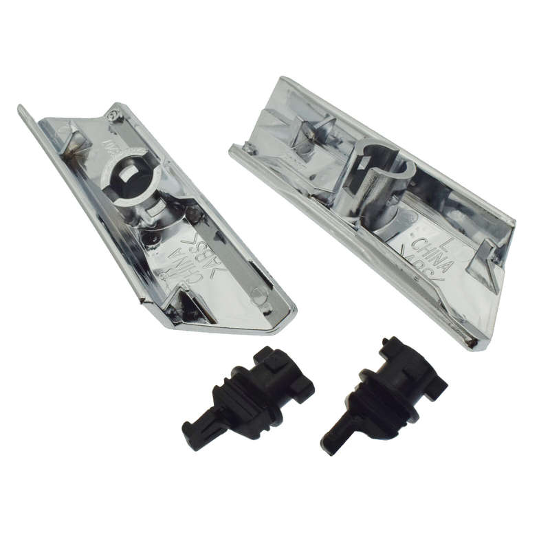 Pair Headlight Washer Nozzle Cover Chrome & Back Clips For LEXUS 8520830031 New