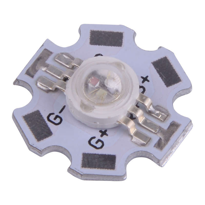10pcs White 3W RGB LED Chip Light 6 Pin With 20mm Star Base Copper