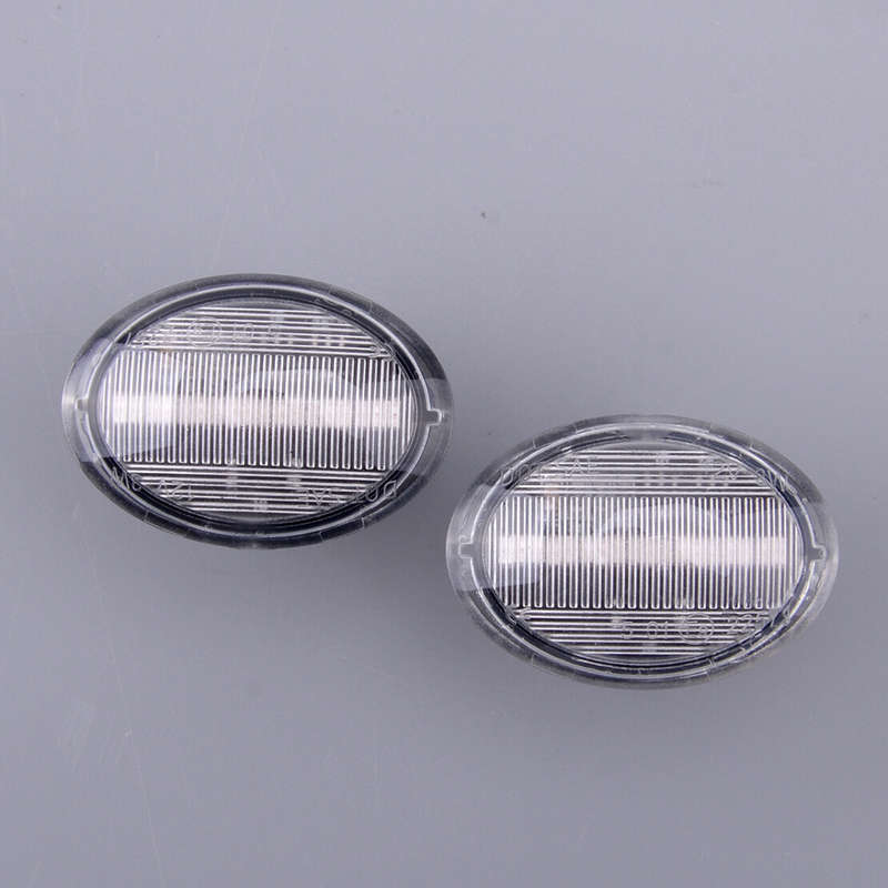 Pair Clear Lens Side Marker Light Fit for 2007-2019 Fiat 500 500e 500c Abarth
