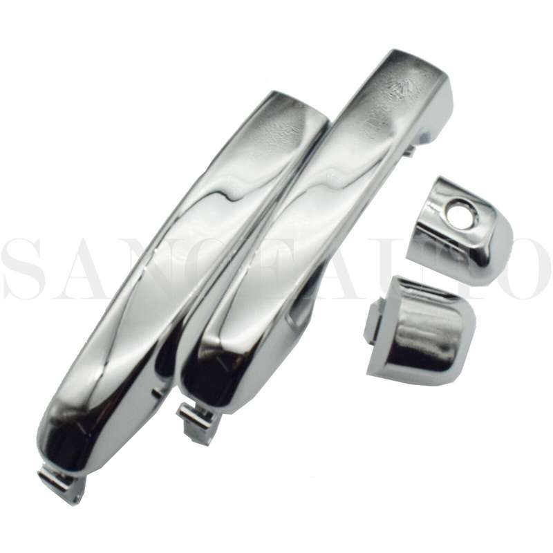 2pcs Front Pair Chrome Exterior Door Handle For 10-16 Toyota 4Runner Lexus GX460