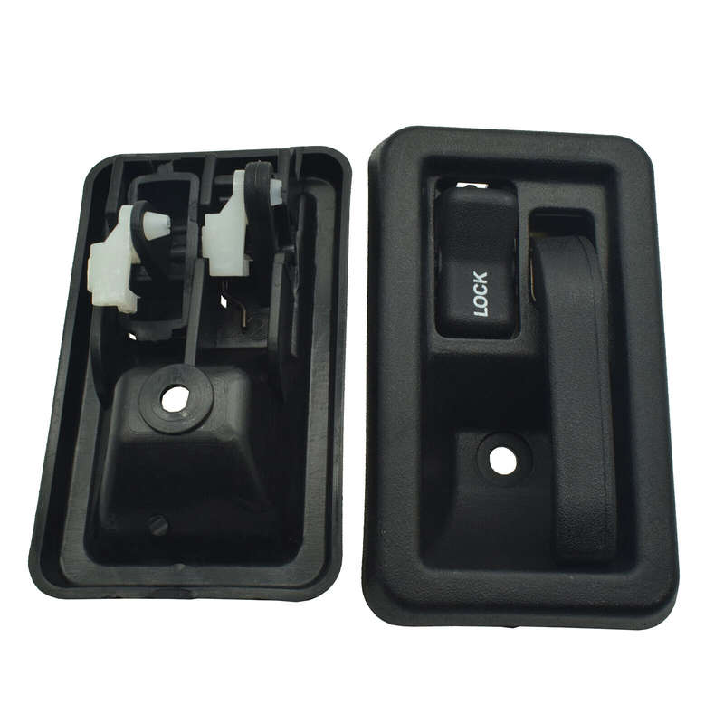 NEW LEFT+RIGHT Textured Black Inner Door Handle For 1987-06 Jeep Wrangler TJ /YJ