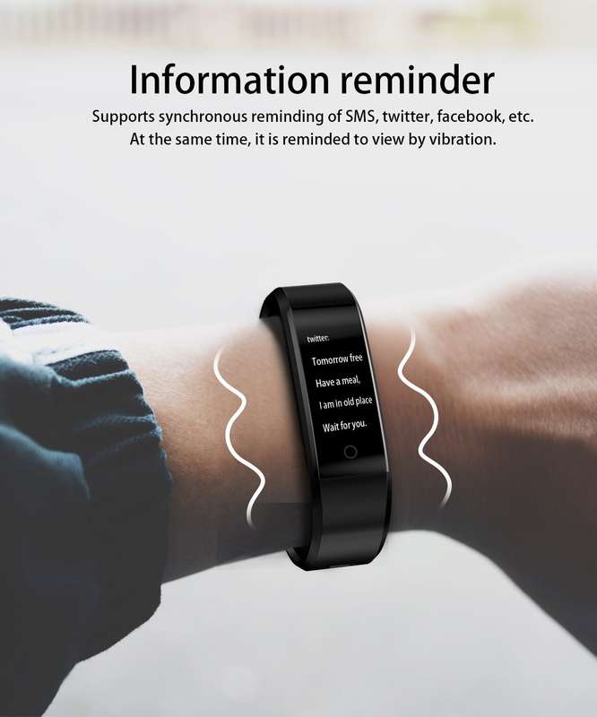 Smart Sports Watch - Activity Sleep Tracker Heart Rate Fitness Pedometer Bracelet Smart Watch