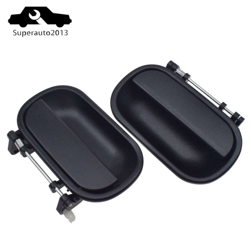 2PCS Exterior Left & Right Side Door Handle For 1995-07 Isuzu NPR NPR-HD NQR NRR