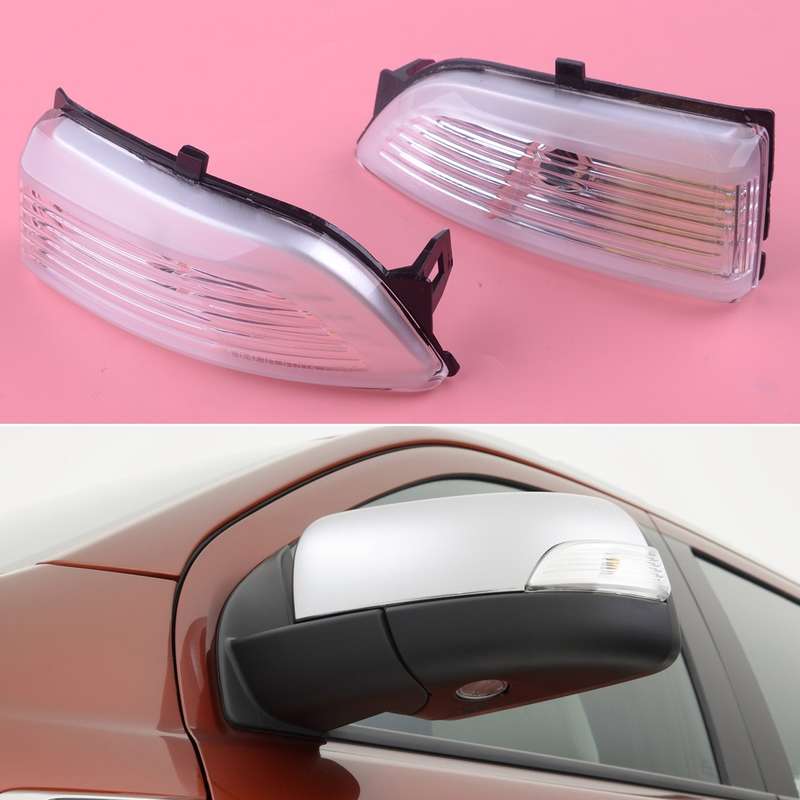 Pair Wing Rear Mirror Light Lamp Cover Lens Housing Fit For Ford Everest Ranger
