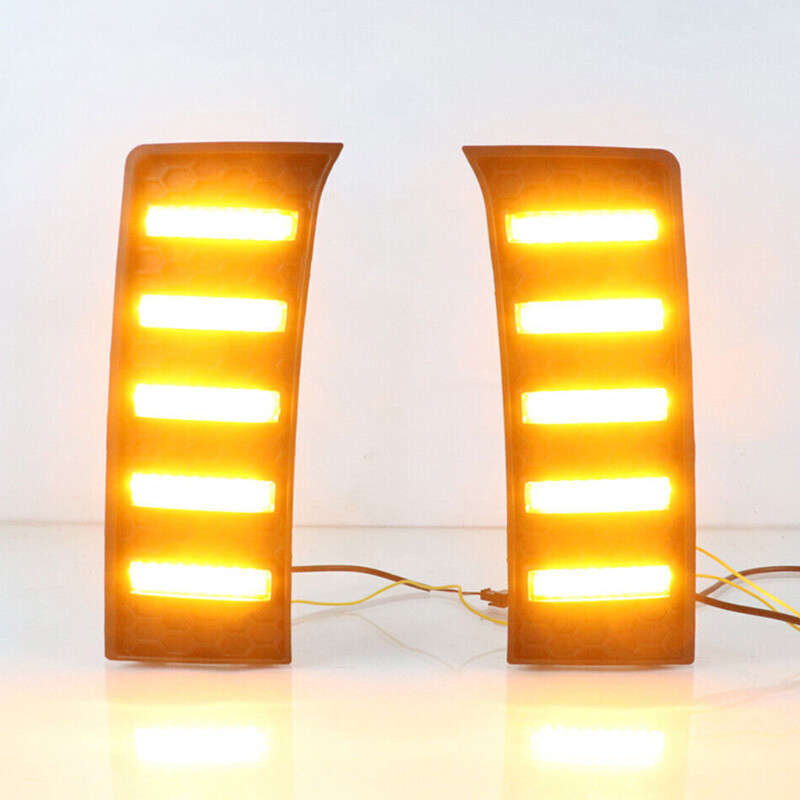 1Pair Front Daytime Running Light Fog Lamp Fit for Toyota Tundra 2022-23 New