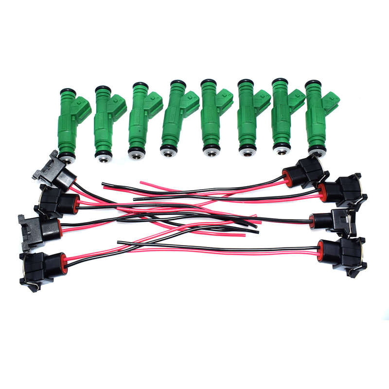 8 Sets Fuel Injector w/ Pigtail 42Lb/hr 440CC for Chevy Ford Dodge 0280155968