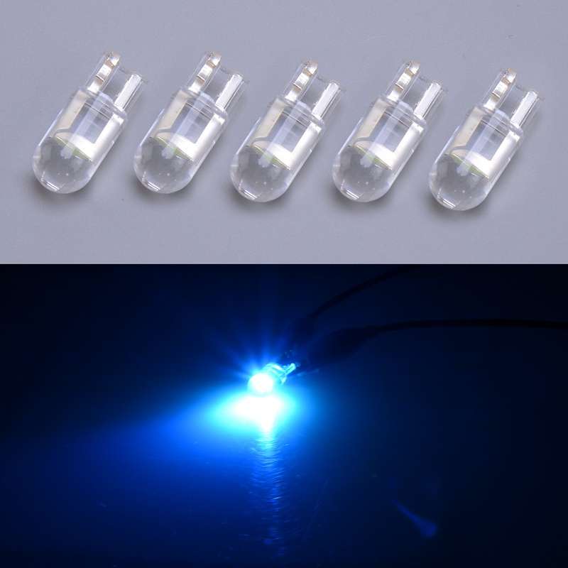 5Pcs T10 COB Blue LED License Plate Interior Dash Instrument Panel Light Bulb es
