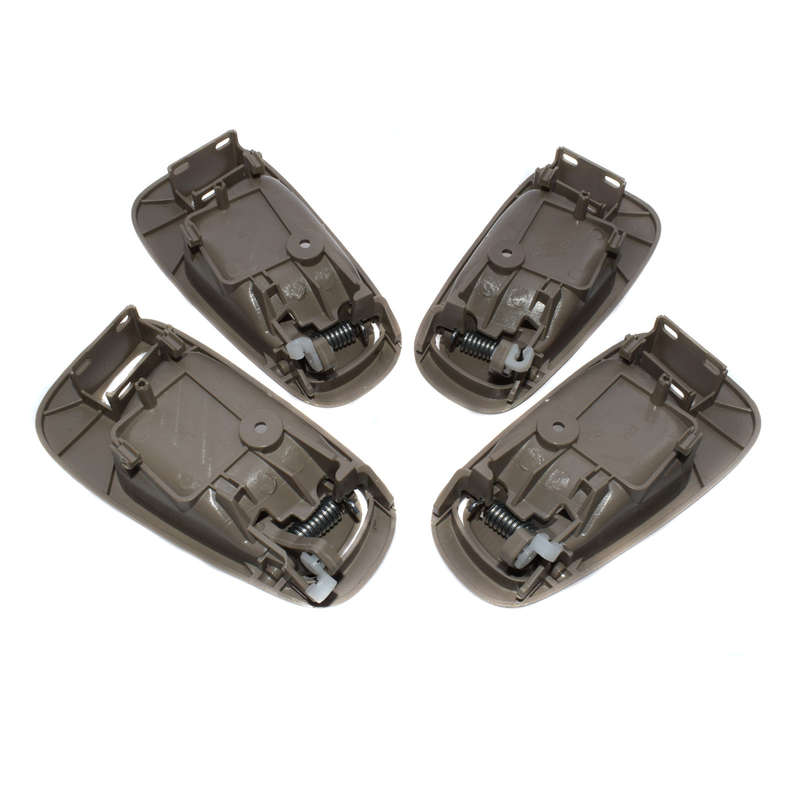 Set 4 Inner Door Handles Front Rear Left Right Beige Power Lock Hole For Toyota