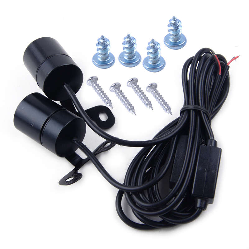 2x LED Angel Wing Shadow Projector Motorcycle Underbody Lamp Welcome Light Part