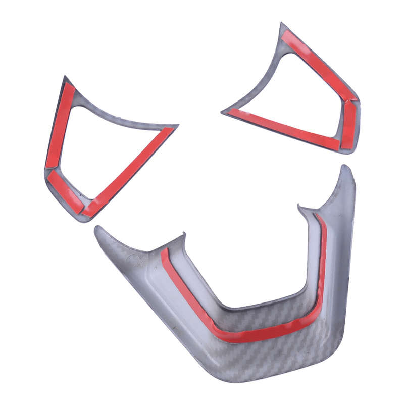 Carbon Fiber ABS Steering Wheel Cover Trim Fit for Ford Fusion Mondeo 13-19 New