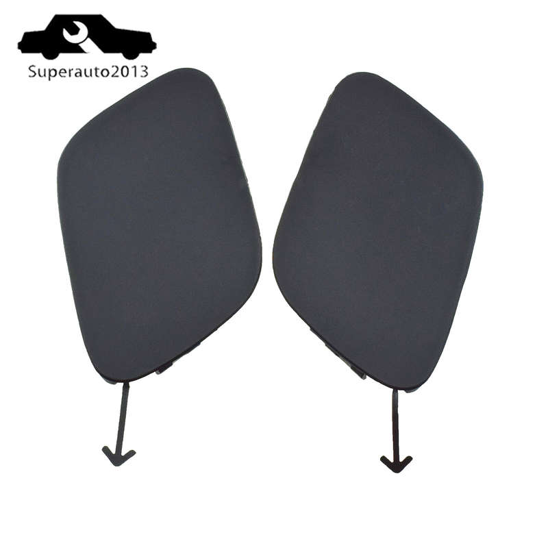 Pair Tow Hook Eye Cap Covers Left + Right Side For 2019 2020 2021 Toyota Prius