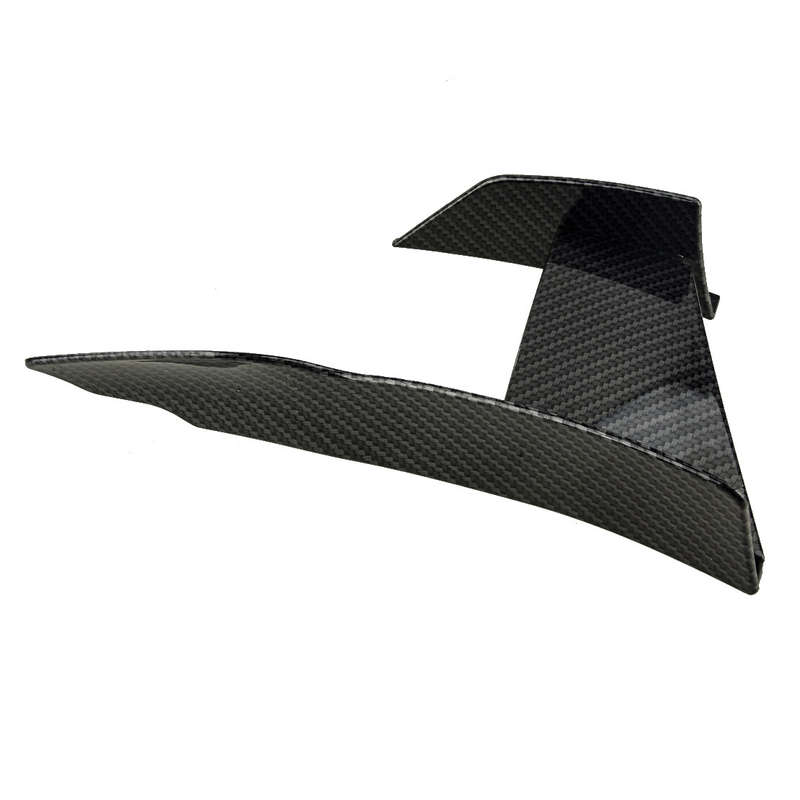 6Pcs Carbon Fiber ABS Car Front Bumper Refit Lip Fin Splitters Spoilers Canards