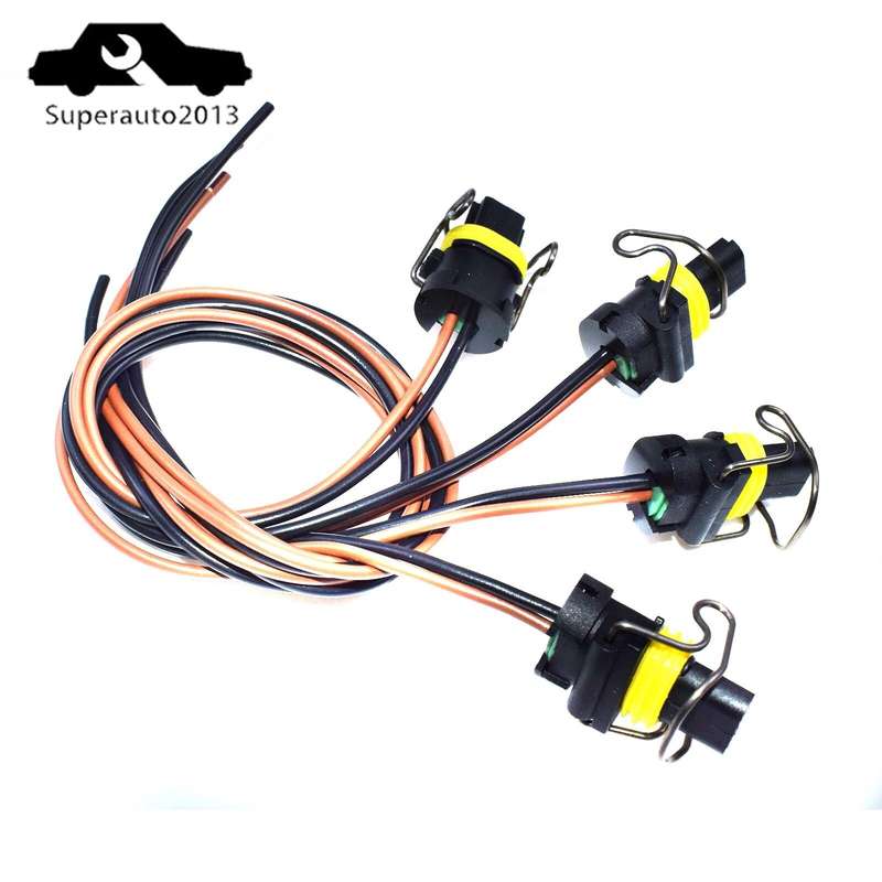 4X Wire Harness Pigtail IPR / VGT Solenoid For Ford E-350 F-250 F350 Super Duty