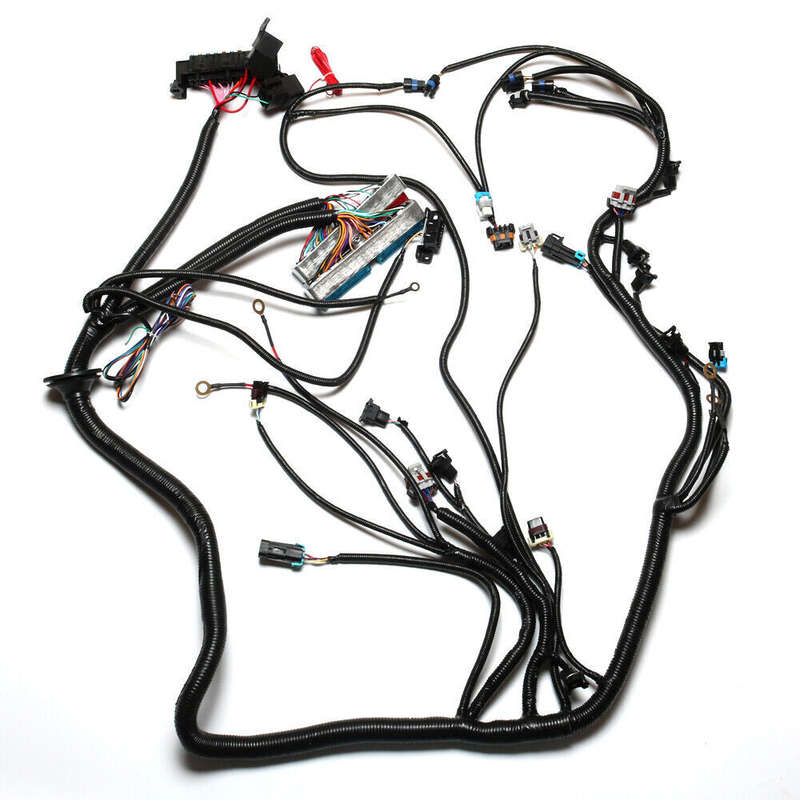 For 97-06 DBC LS1 STAND ALONE HARNESS 4.8 5.3 VORTEC DRIVE BY CABLE LS1-T56 New