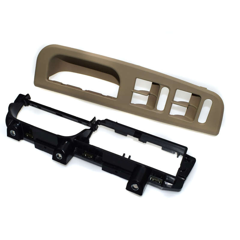 Set 2pcs Front Left Switch Bezel Handle Trim Bracket Fit VW Passat MK4 Beige