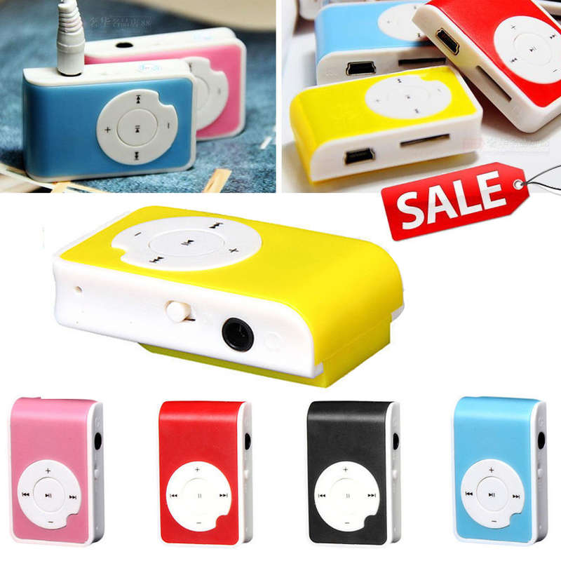 FREE SHIPPING -Plastic Mini Clip Function USB MP3 Player Support Micro SD TF Card