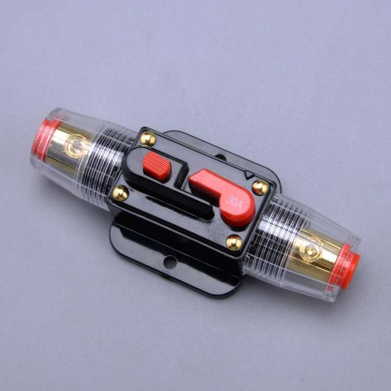 Car Stereo Audio 12V Circuit Breaker Fuse Inline Fits 4 8 Gauge Wire 150 Amp A2