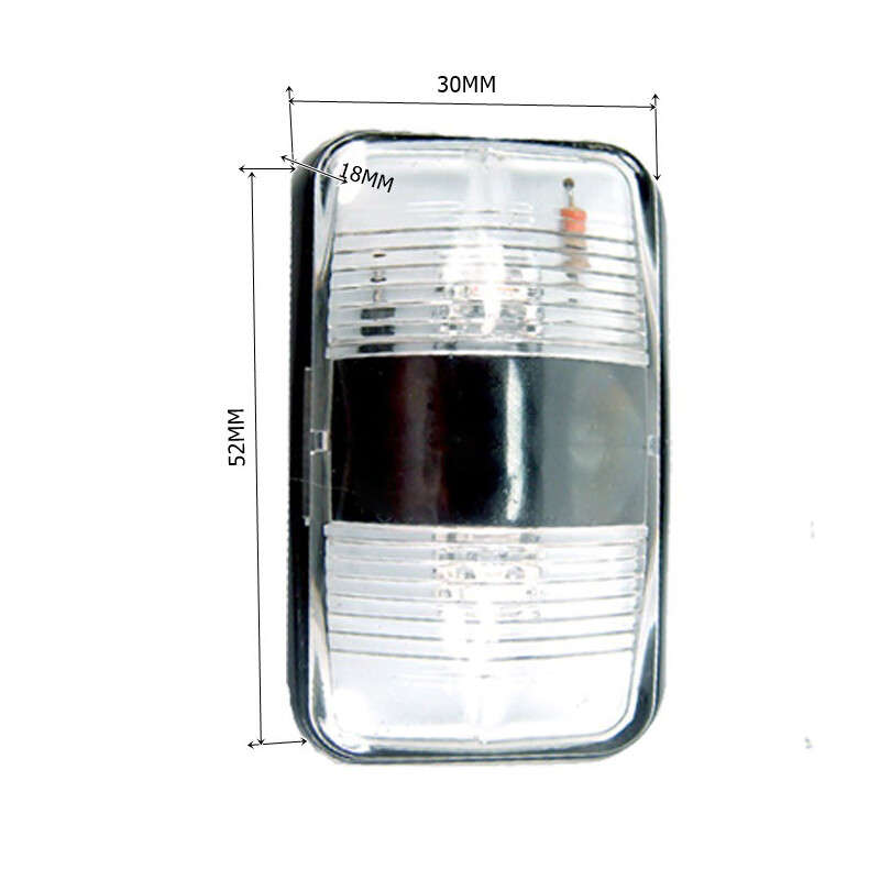 10pcs Side Marker Light Clearance Indicator Lamp for Truck Trailer Caravan Amber