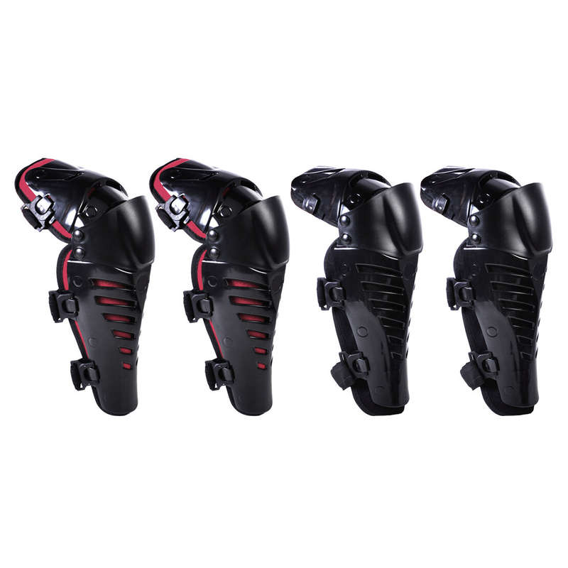 2x Adults Knee Protector Guard Pad Shin Armor Fit for Bike Motorcycle Motocross