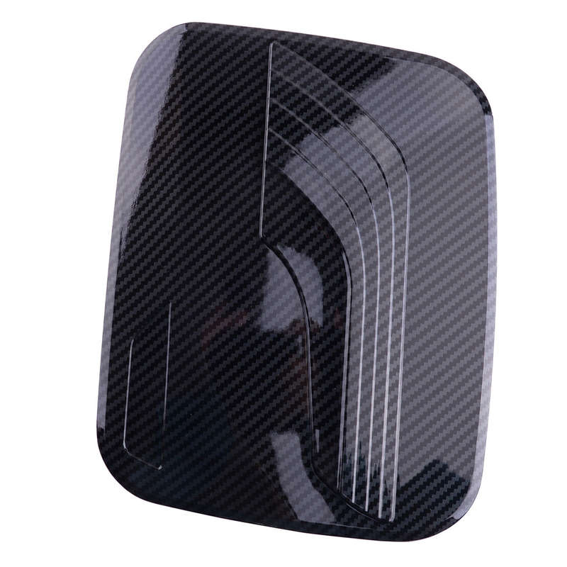 Carbon Fiber Style Fuel Tank Cap Cover Trim Fit For Toyota RAV4 19-21 ABS
