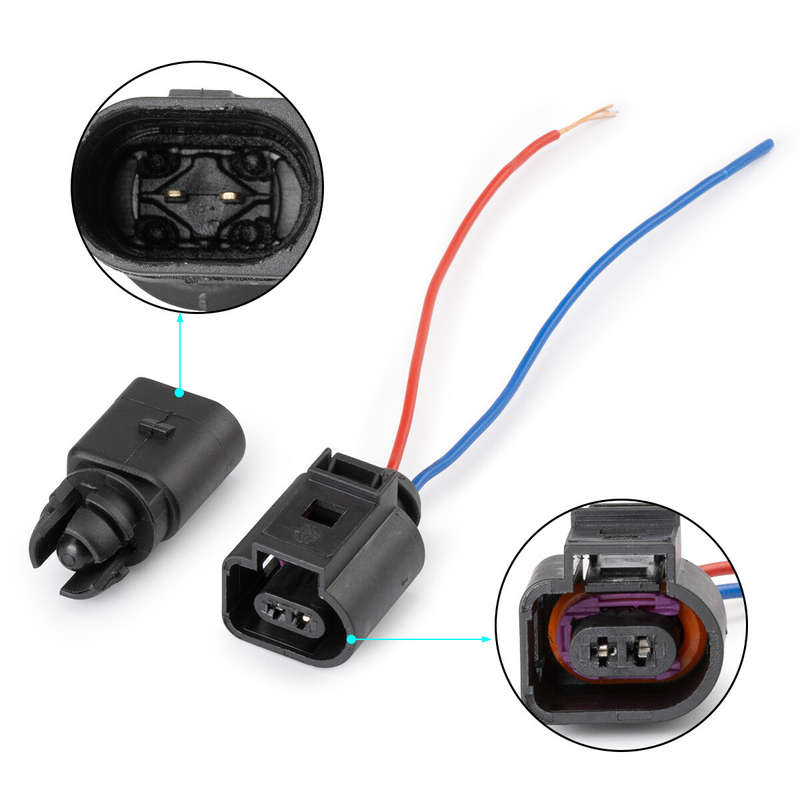 1X For Audi VW Ambient Connector Plug Wiring Harness & air temperature sensor