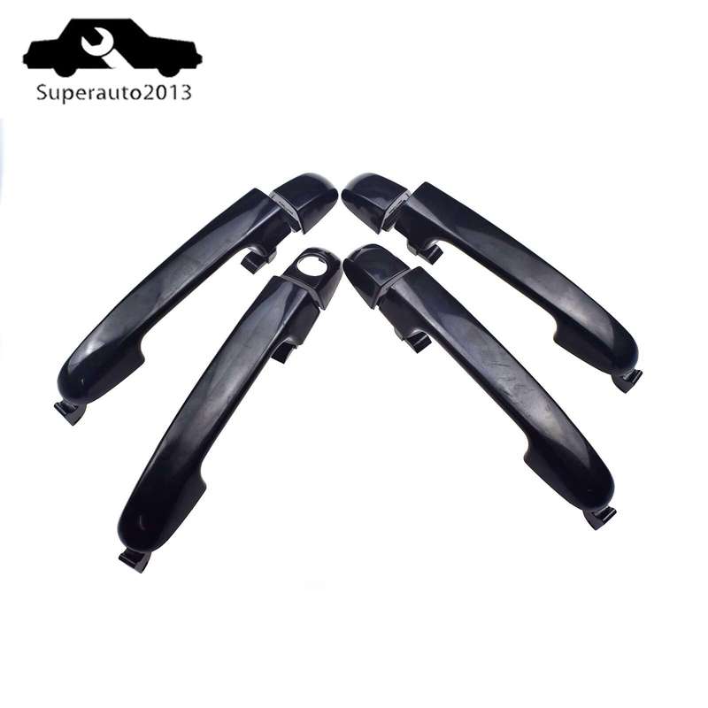 4PCS Front Rear Left Right Exterior Door Handles For Hyundai I20 2008-2015 New