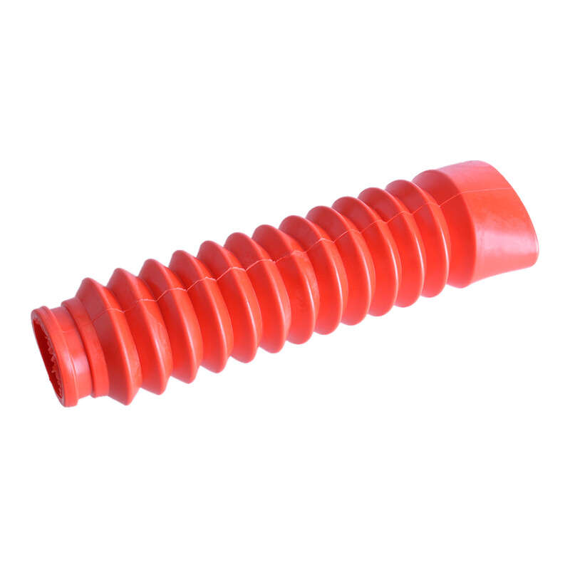 2pcs Red Front Rubber Gaiter Boots Fork Shock Absorber Dust Cover For Motorcycle