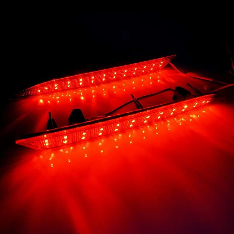 1Pair Rear Bumper Brake Lights Reflector Fit for Vauxhall Astra J 2009-2015