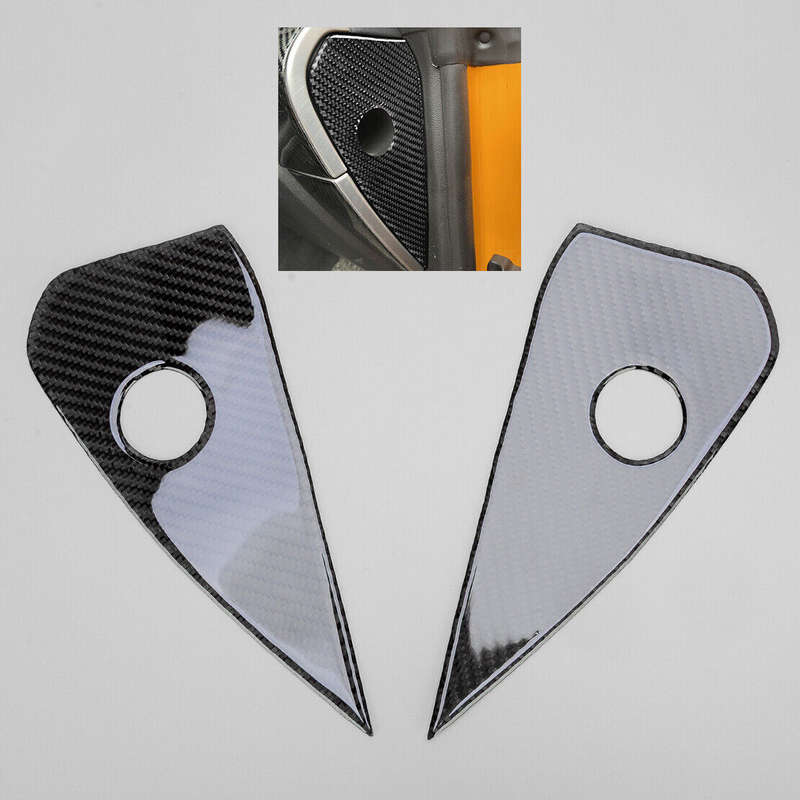 Carbon Fiber Dashboard Side Cover Trim Decoration Fit For Ford Mustang 15-20 ru
