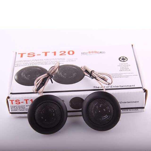 1pair New Car Dome Tweeter 800W T120 Car Dome Tweeter Audio Loudspeaker