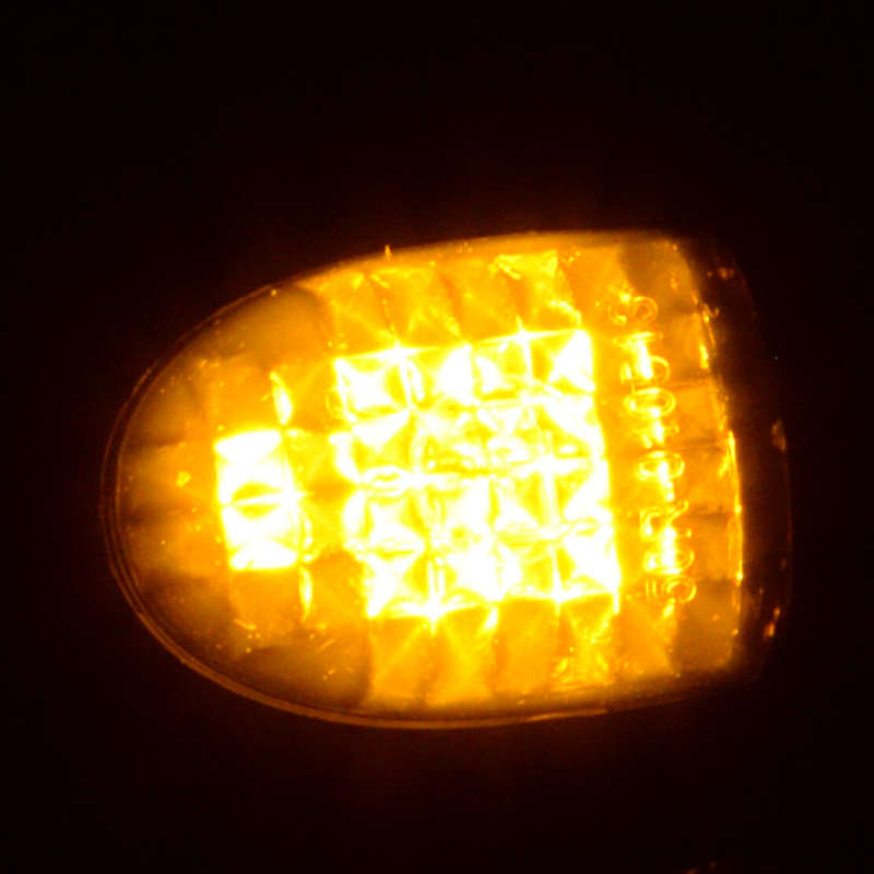 2x Motorcycle Mini Turn Signal Light LED Indicator Lamp Amber Light