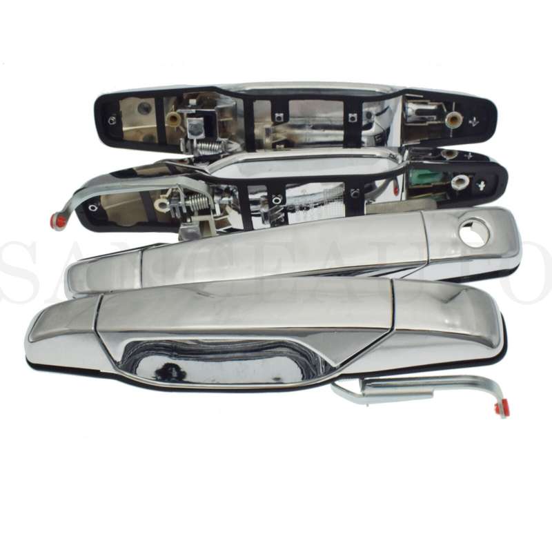 Chrome Outside Door Handle For 2007-2013 Chevy Tahoe GMC Yukon Sierra Front Rear