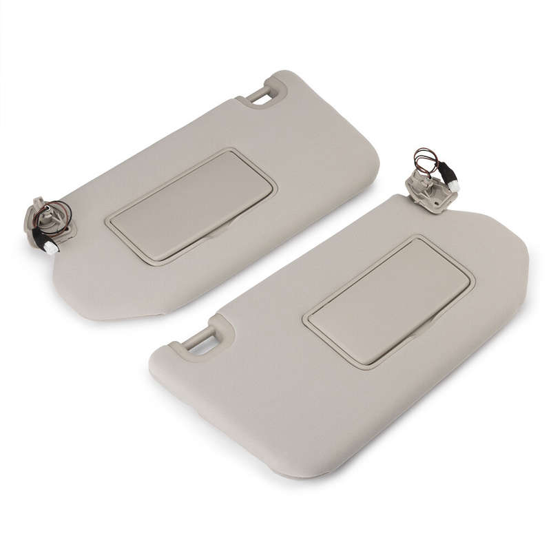 2Pcs Sun Visor Wtih Light For 13-18 Pathfinder 14-17 Infiniti QX60 13 JX35 Beige