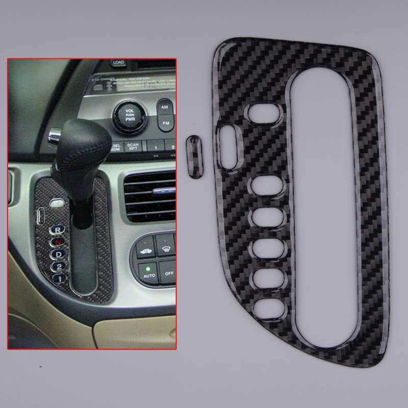 Fit For Honda Odyssey 05-10 Carbon Fiber Central Console Gear Shift Panel Cover!
