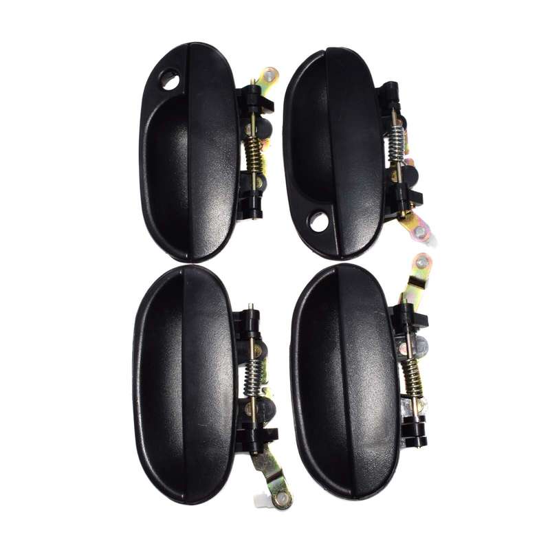 4X Front Rear Left Right Outside Door Handle Black For Hyundai Accent 95-99 New