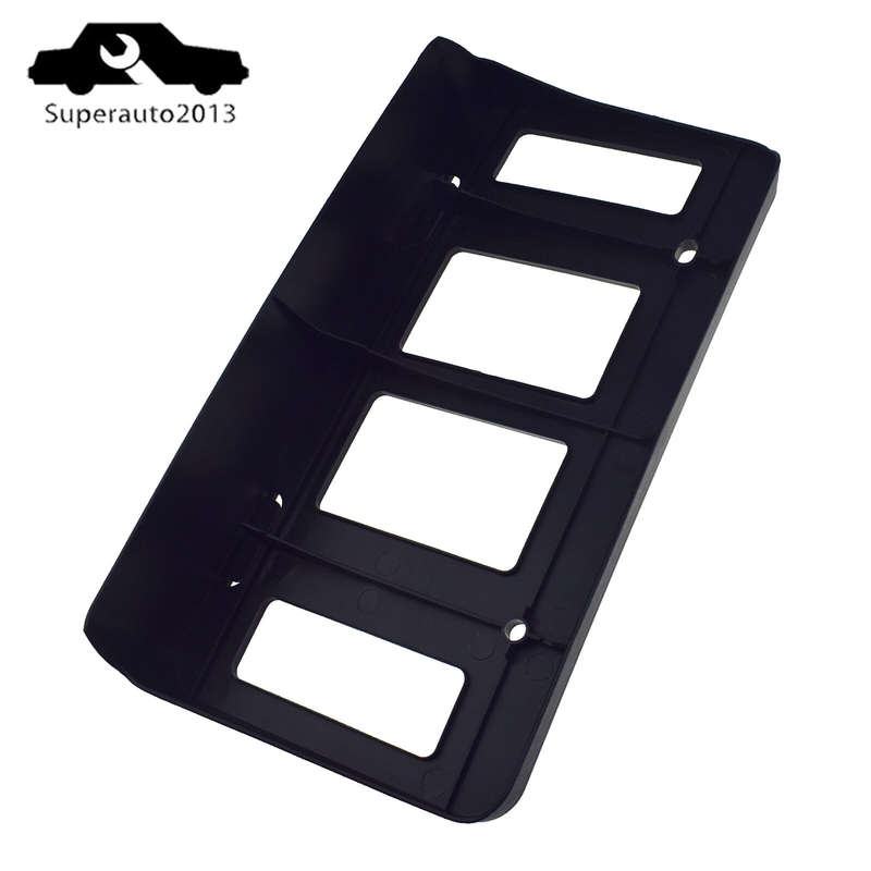 Front Bumper License Plate Bracket Black For Toyota Tundra 2014-2021 75101-0C011