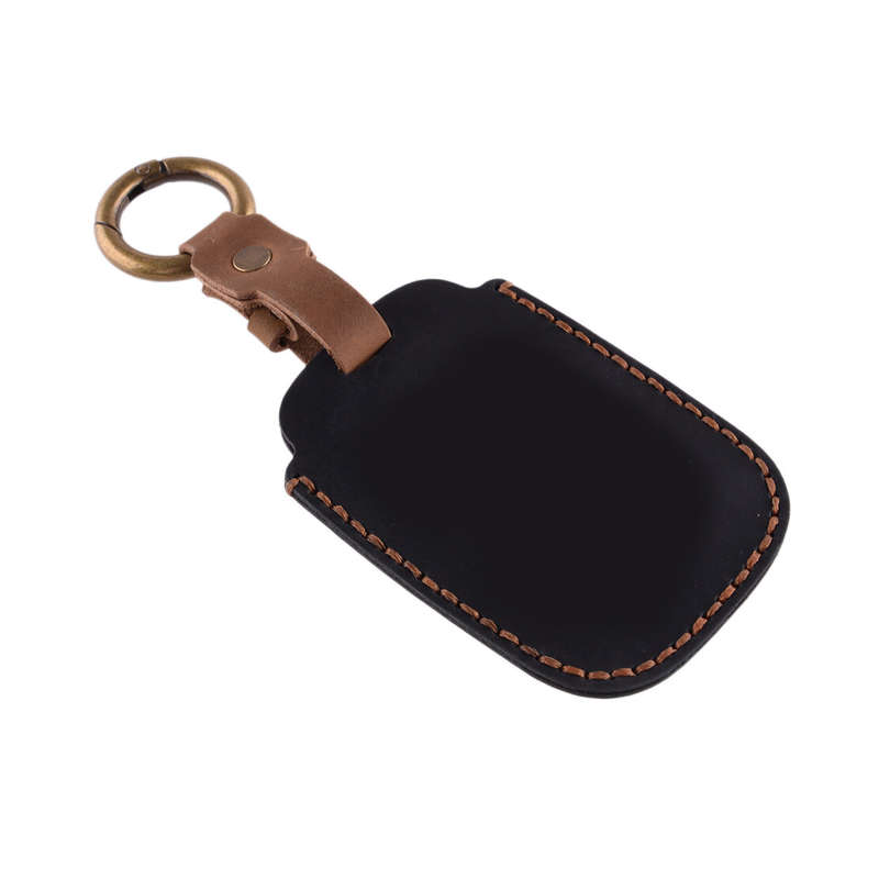 Leather Remote Key Fob Case Cover Holder Fit For Land Rover Range Rover Jaguar