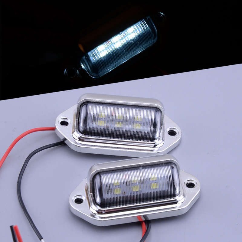 2Pcs Marine Boat RV LED Deck Courtesy Light Waterproof Stern Transom Light New
