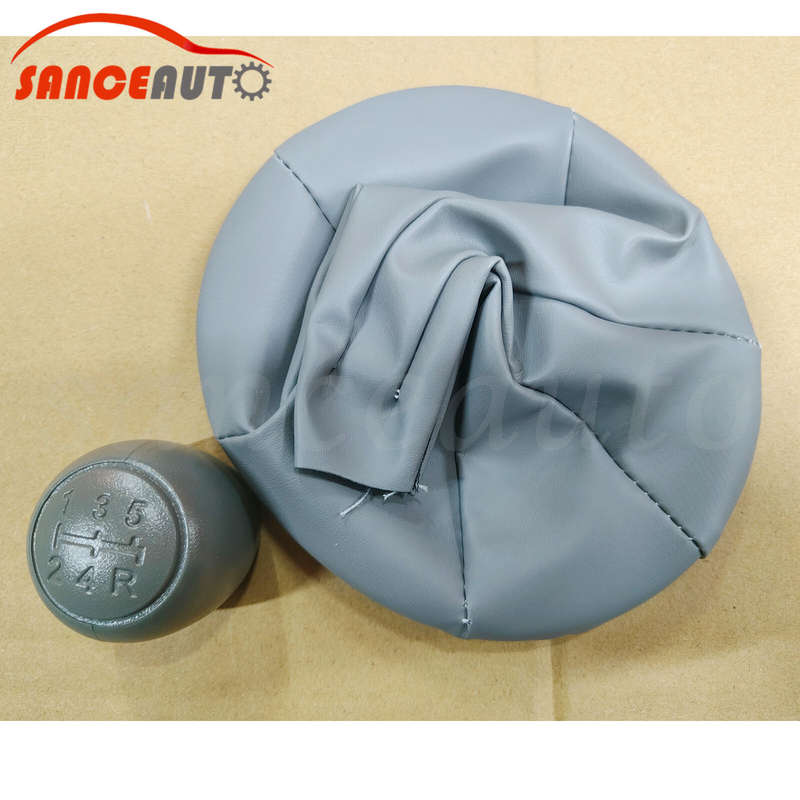For Fiat 500 500C 07-13 Panda 03-12 5 Speed Gear Shift Knob W/ PU Leather Cover