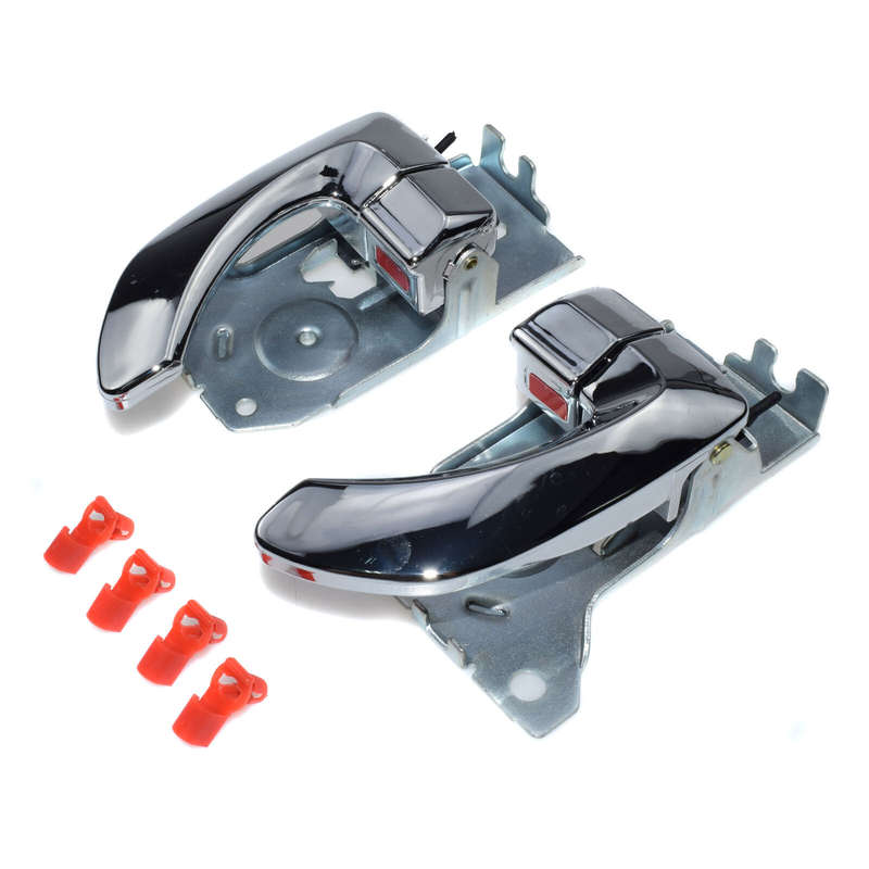 2PCS Front Left & Right Side Interior Door Handle Chrome For Kia Sorento 2003-09