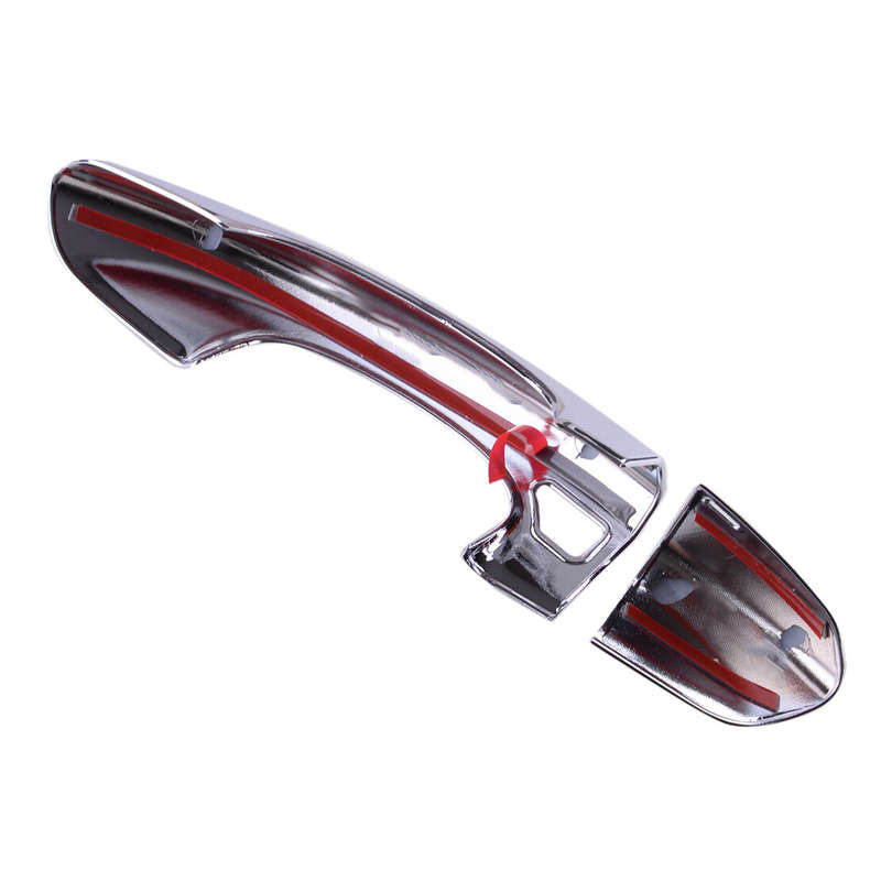 1Set Silver Exterior Door Handle Cover Trim ABS Fit For Ford Edge 2015-21 New