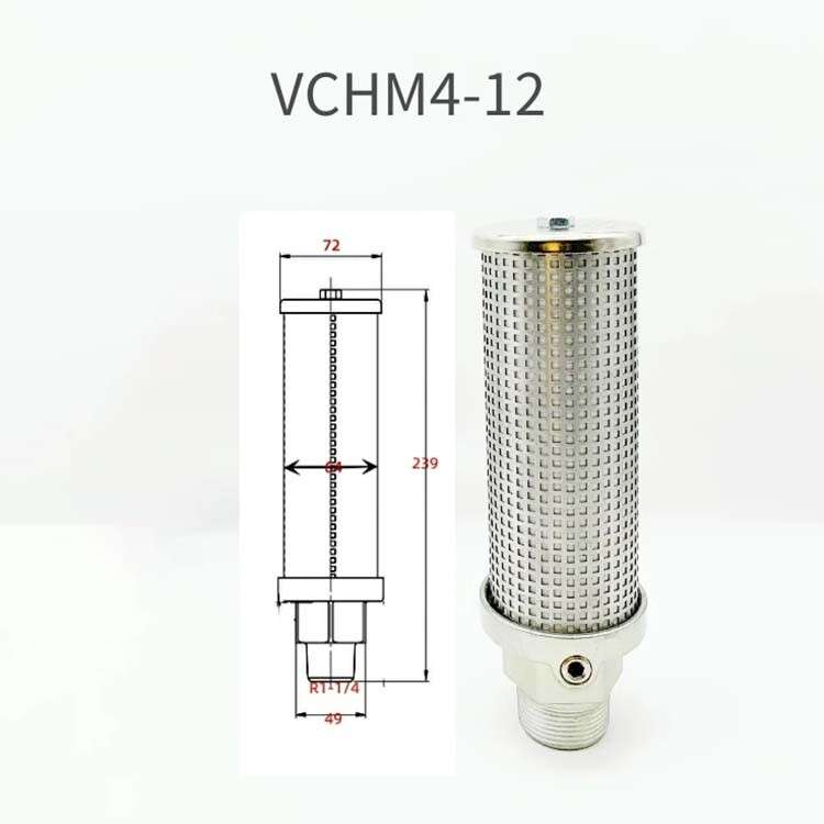 1PCS New Blowing Bottle Machine Silencer Anti Frost Stainless Steel Muffler