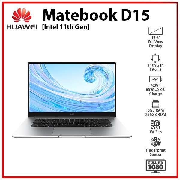 *BRAND NEW DEMO*HUAWEI MATEBOOK D15 11th GEN i3, 8GB RAM, 256SSD-WORTH 12k-GRAB IT @ JUST R6999!!!!!