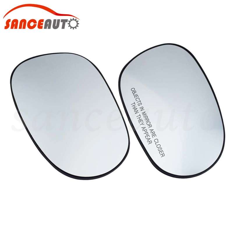 2PCS Pair Heated Mirror Glass Rearview Mirror Lens for Dodge Challenger 08-22