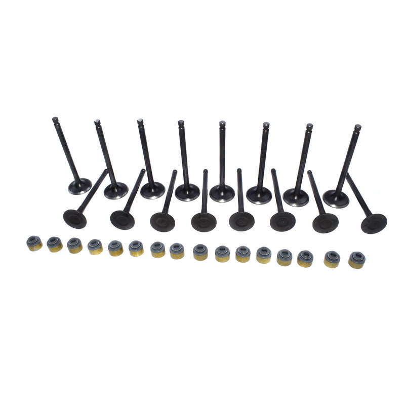Intake Exhaust Valve w/ Valve Stem Seals For Hyundai ACCENT Kia RIO 1.6L 01-11