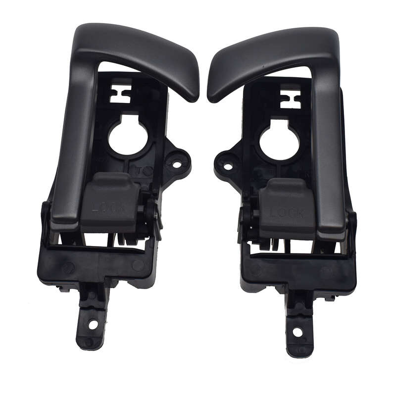 Pair Left & Right Side Interior Door Handle Gray For Hyundai Santa Fe GL Sport