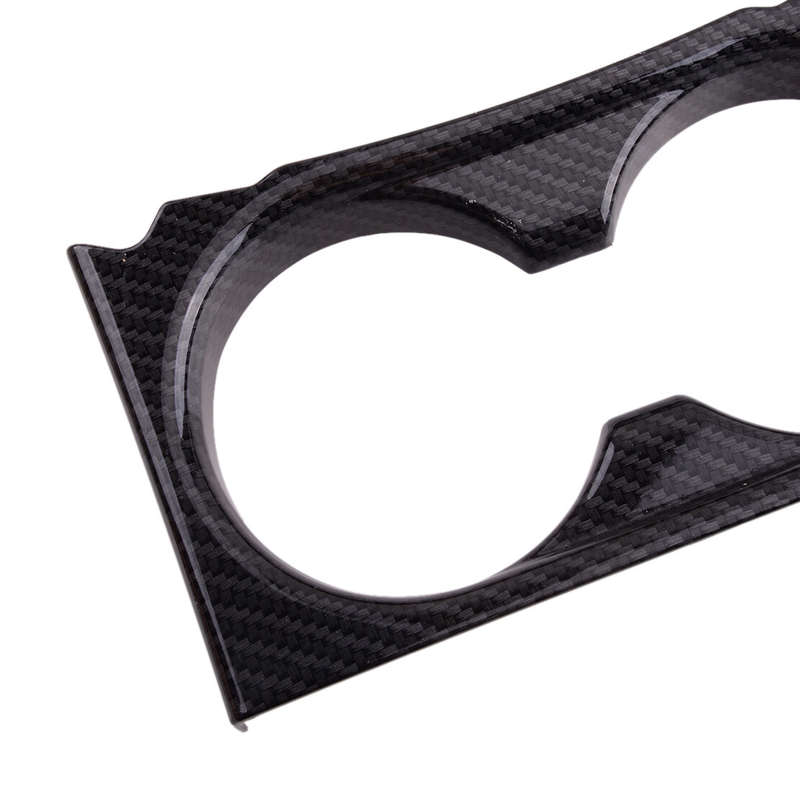 Carbon Fiber ABS Cup Holder Cover Trim Frame Fit for Mazda CX-5 KF 2017-2021