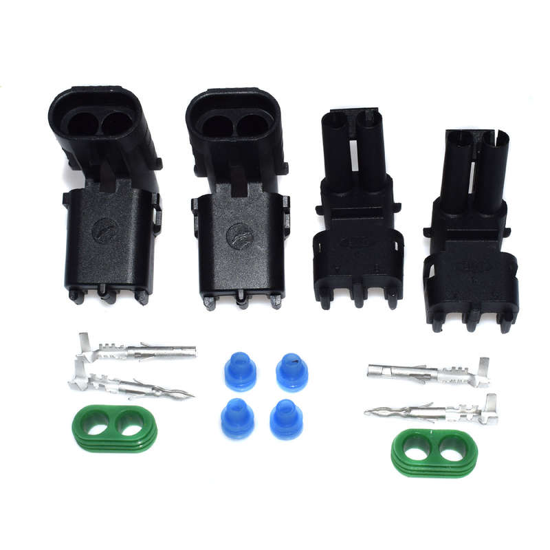 New 2 Way / Pin Male & Female Sealed Connectors Kit 12015792, 12010973 Pack of 2