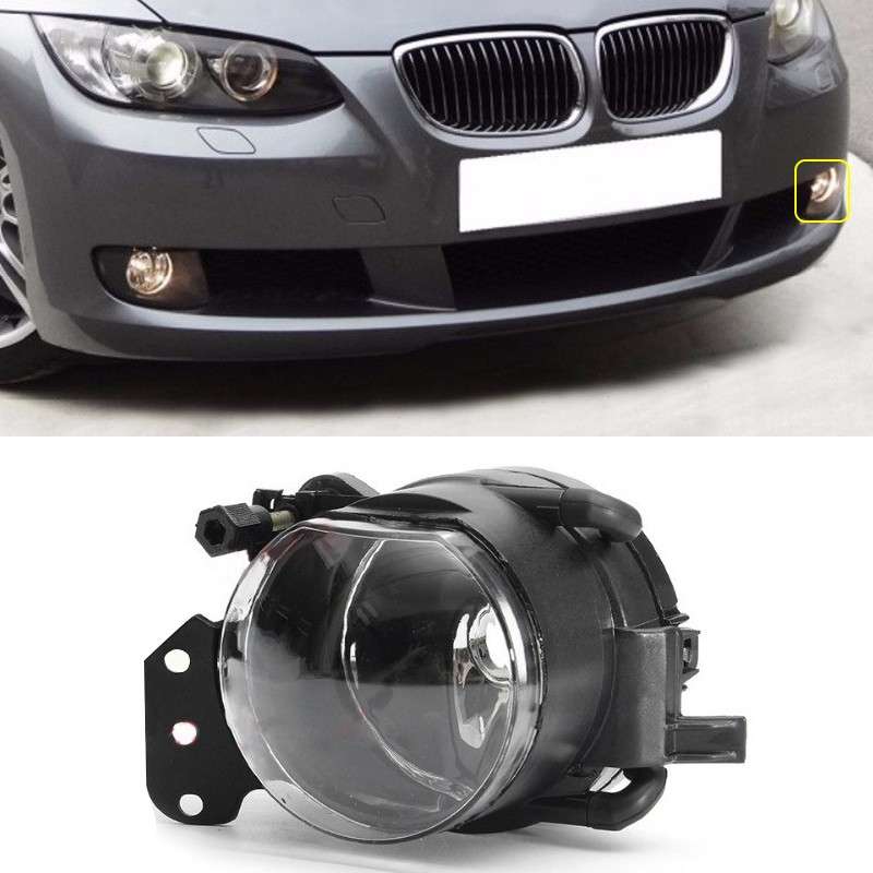 Fit for BMW E60 E61 E63 E46 X3 325i 525i Clear Lens Front Left Fog Light Lamp